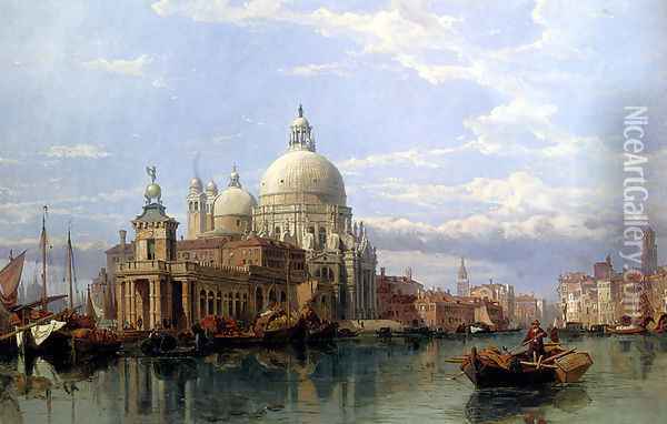 The Church Of Santa Maria Della Salute, Venice Oil Painting - George Clarkson Stanfield