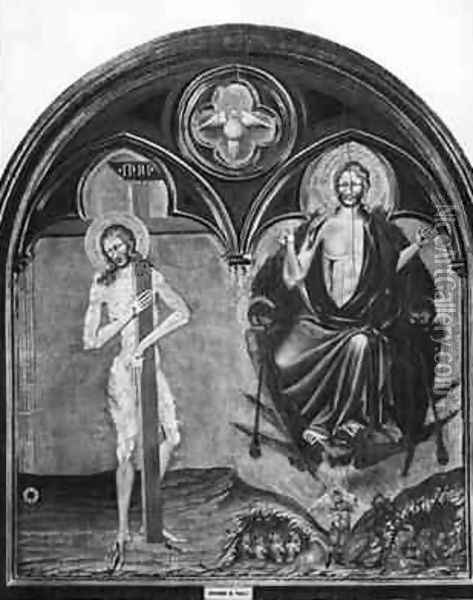 Christ Suffering and Christ Triumphant Oil Painting - Paolo di Grazia Giovanni di