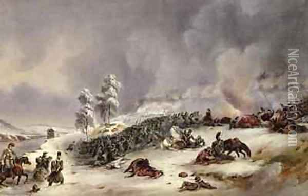 Battle of Krasnoi Oil Painting - Jean Antoine Simeon Fort
