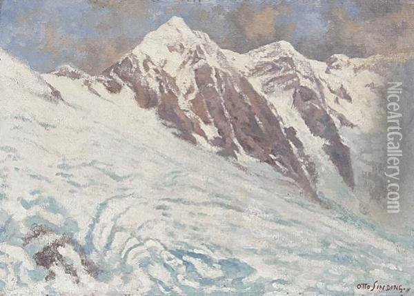 Konigsspitze Oil Painting - Otto Ludvig Sinding