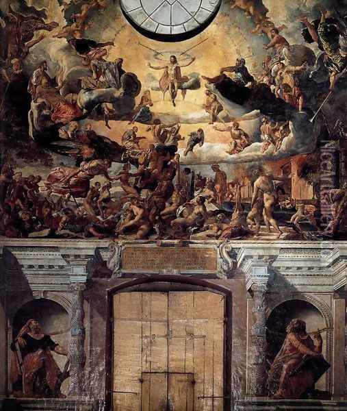 The Last Judgment 1561 Oil Painting - Dirck Barendsz.