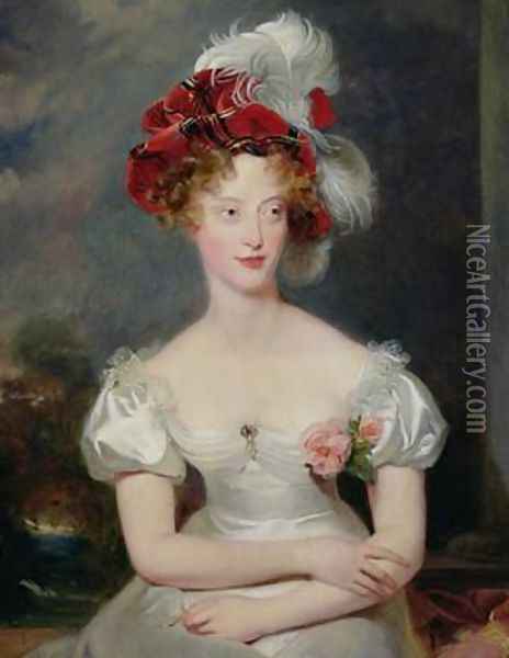 La Duchesse de Berry 1798-1870 Oil Painting - Sir Thomas Lawrence