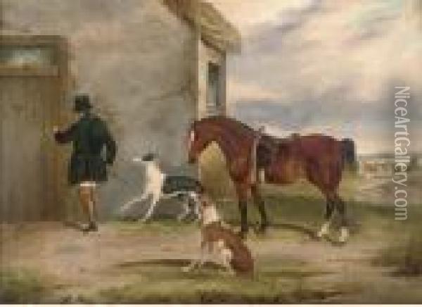 Returning From The Course Oil Painting - William Joseph Shayer