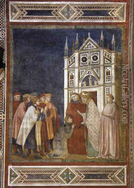 St Nicholas Forgiving the Consul 1300-01 Oil Painting - Palmerino di Guido