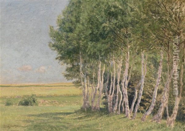 Birkenwaldchen Oil Painting - Thomas Leitner
