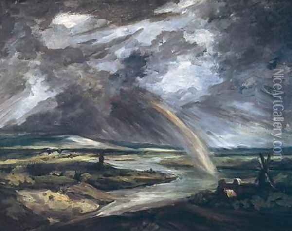 The Storm Oil Painting - Georges Michel
