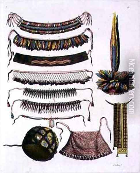 Native American Adornments Oil Painting - Gallo Gallina