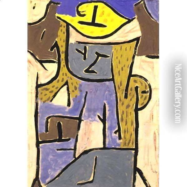 Madchen Mit Gelbem Hut Oil Painting - Paul Klee