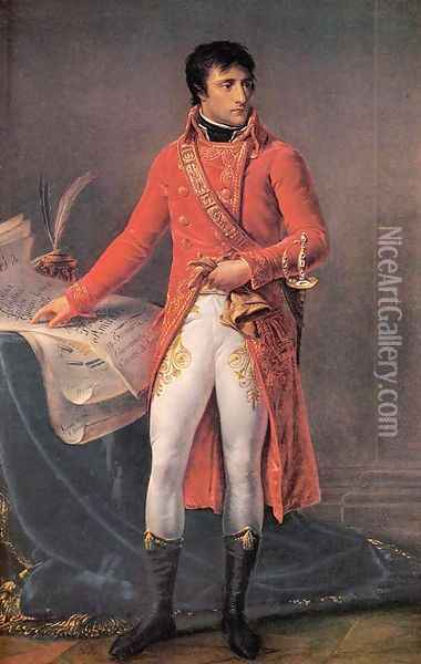 Napoleon Bonaparte Oil Painting - Antoine-Jean Gros
