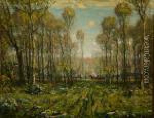 The Forest Road, Early Spring Oil Painting - Henry Ward Ranger