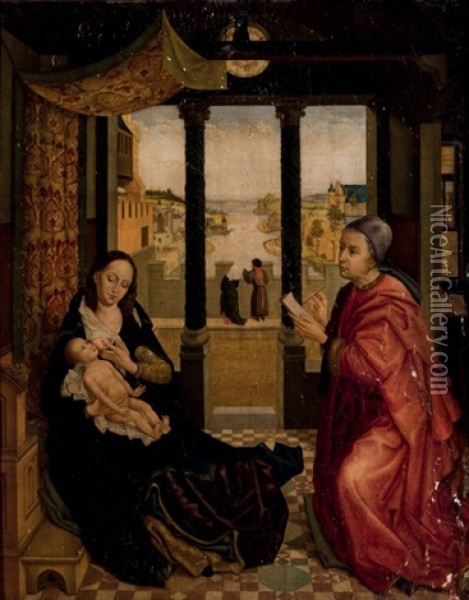 San Lucas Oil Painting - Rogier van der Weyden