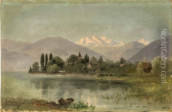 Continental Landscape Oil Painting - Samuel Lancaster Gerry