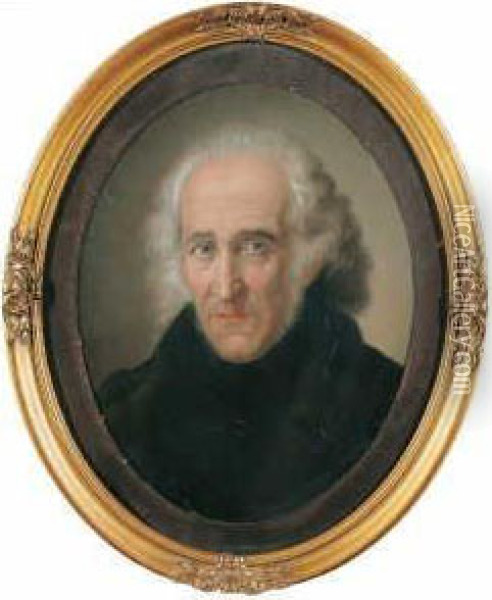 Padagogen J. H. Pestalozzi (1746-1827). Oil Painting - Franz Gerhard Von Kugelgen