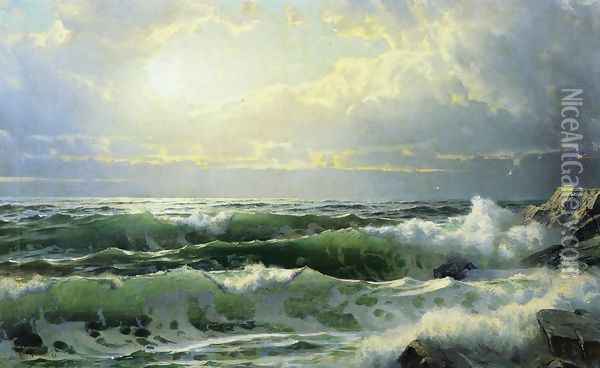 Breaking Waves II Oil Painting - William Trost Richards