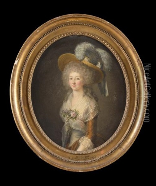 Portrait Dit De Rosalie Duthe Oil Painting - Marie-Victoire Lemoine