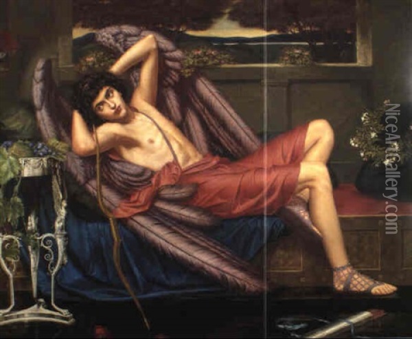 Love In Idleness Oil Painting - Sydney Harold Meteyard