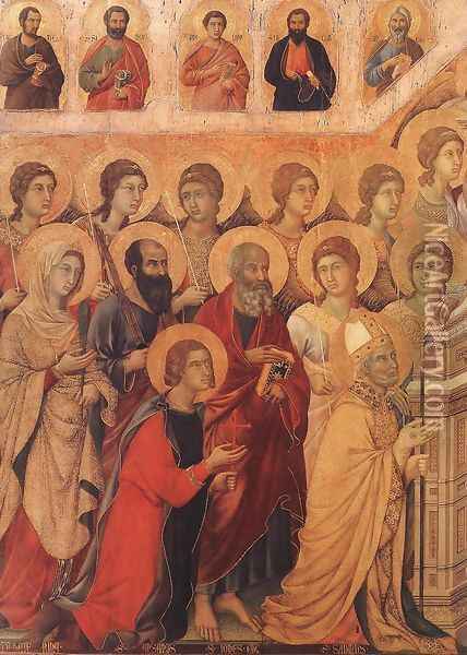 Maesta (detail 2) 1308-11 Oil Painting - Duccio Di Buoninsegna