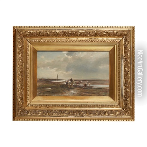 Crossing The Estuary Oil Painting - William Darling McKay