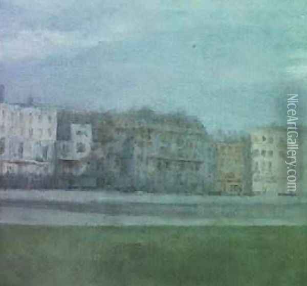Houses on the Parade Brighton Oil Painting - Paul Fordyce Maitland