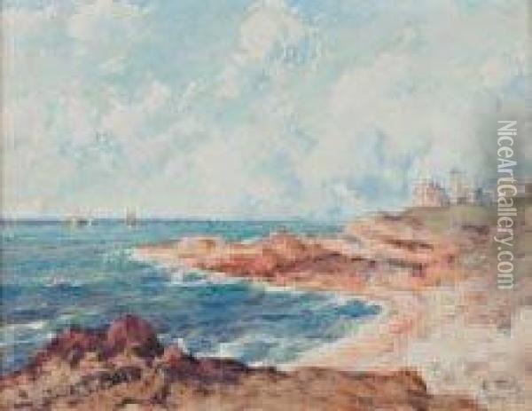 Bodighera En 1900 Oil Painting - William Georges Thornley