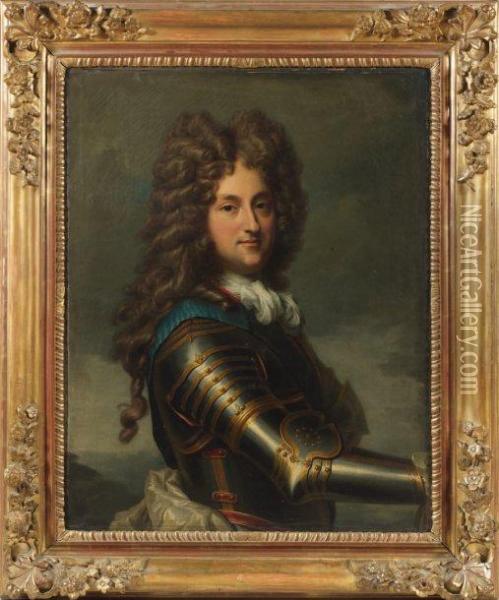 Portrait De Philippe D'orleans Oil Painting - Jean-Baptiste Santerre