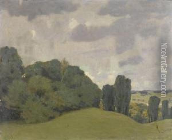 Roman Landscape Oil Painting - Emil Weber
