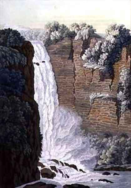 Tequendama Waterfall on the Bogota river Colombia Oil Painting - Gerolamo Fumagalli
