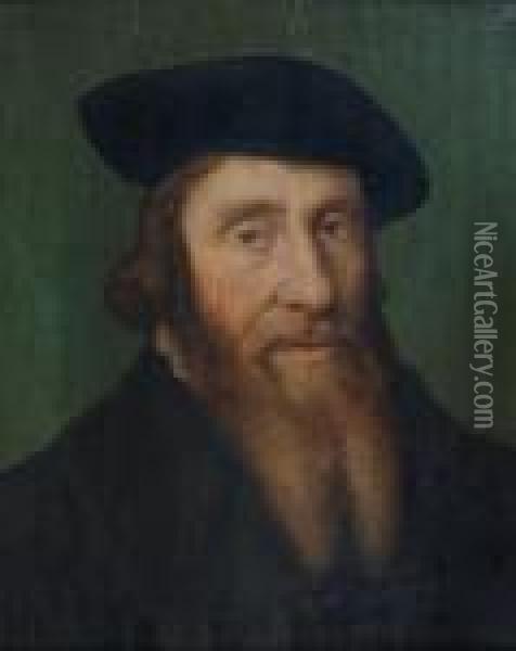 Portrait D'homme Oil Painting - Willem Key