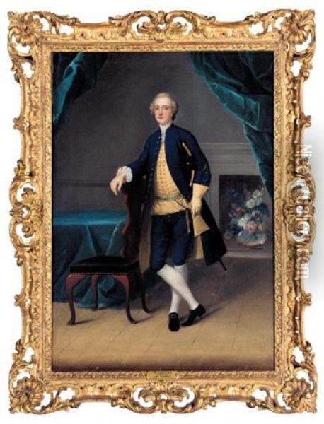 Portrait Of Mr. Thomas Oil Painting - Arthur Devis