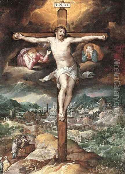 The Crucifixion Oil Painting - Denys Calvaert