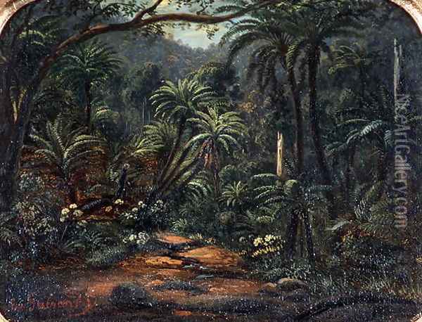 Ferntree Gully in the Dandenong Ranges Oil Painting - Eugene von Guerard