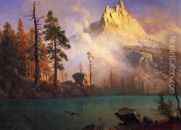 Mountain Lake III Oil Painting - Albert Bierstadt