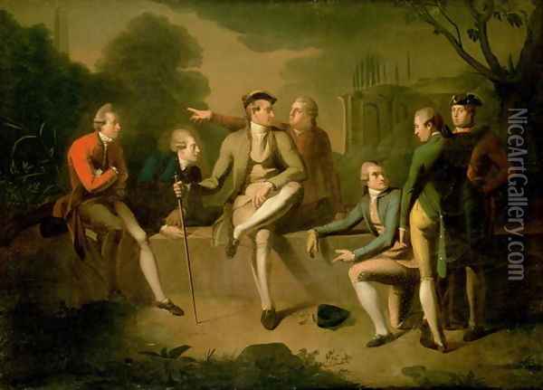 Portrait of Mr. John Corbet, Tollemache, Earl Talbot, James Byres, Sir John Rous, John Staples and William McDouwall Oil Painting - Philip Wickstead