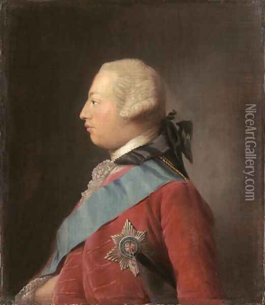 Portrait of King George III Oil Painting - Allan Ramsay