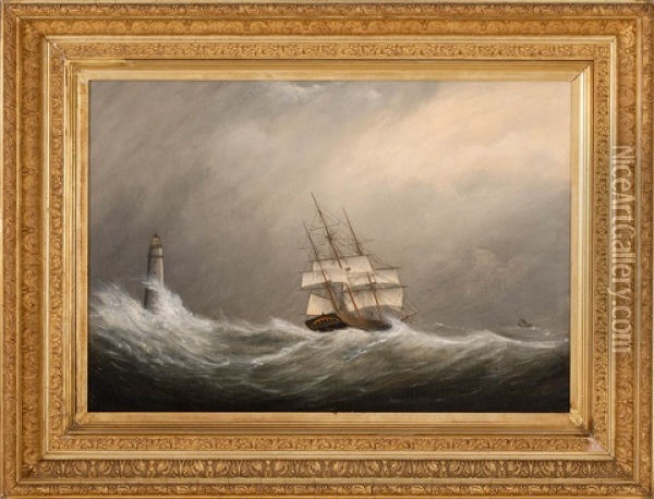 East Gale Oil Painting - Clement Drew