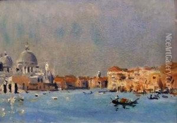 Venice Oil Painting - Frederick R. Fitzgerald