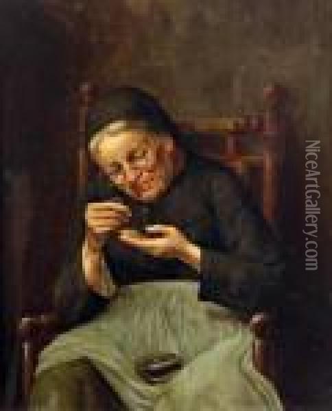 Geldzahlendes Mutterchen Oil Painting - Meyer Georg von Bremen