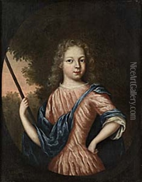 Portratt Av Gosse Oil Painting - Martin (Martinus I) Mytens