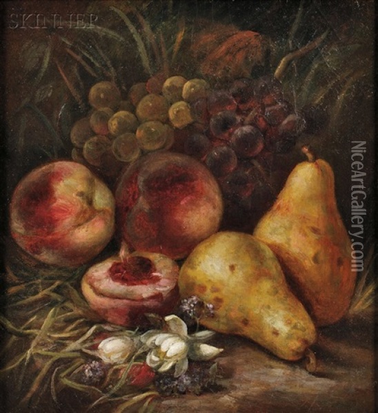 Still Life With Fruit En Plein Air Oil Painting - Elizabeth Gilbert Jerome