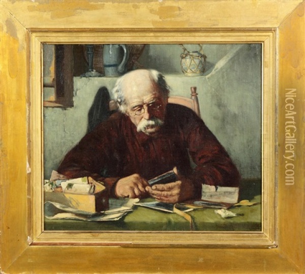 Portrait Of A Gentleman Oil Painting - Harry Herman Roseland