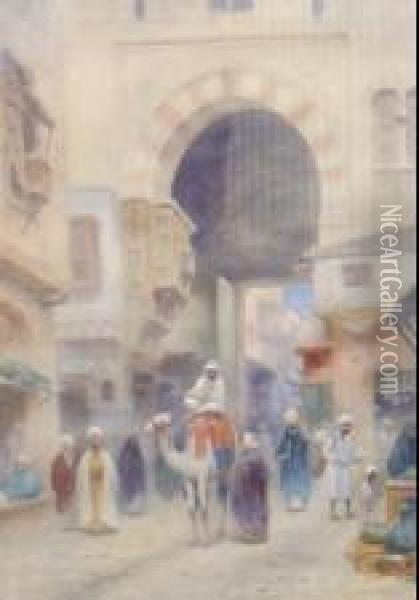Le Caire Oil Painting - Frans Wilhelm Odelmark