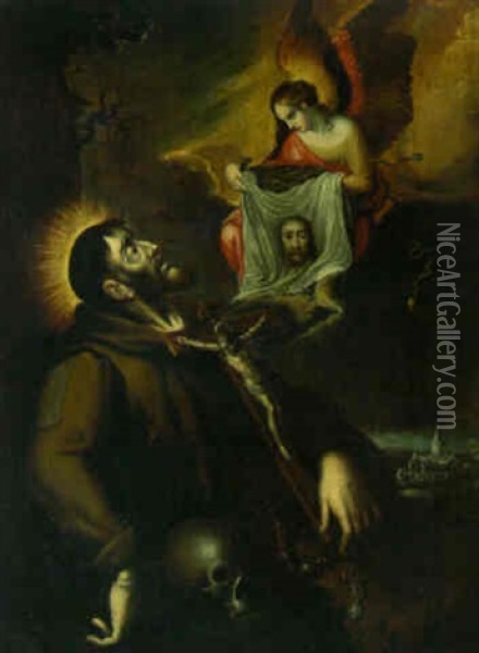 The Vision Of Saint Francis Oil Painting - Francisco Ribalta
