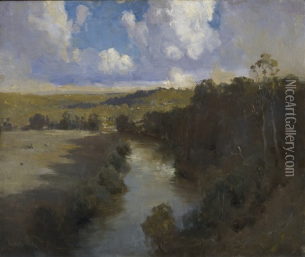 Shadowed River Oil Painting - Theodore Penleigh Boyd