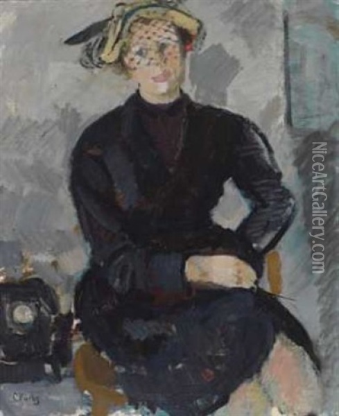 Sittende Kvinne Oil Painting - Christian Krohg
