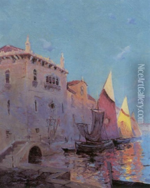 Venetian Afternoon Oil Painting - Sydney Mortimer Laurence