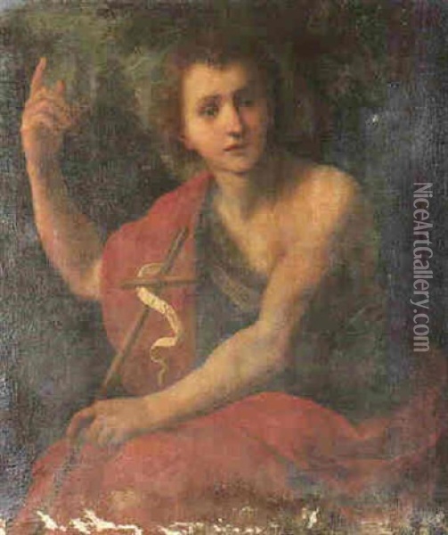 St. John The Baptist Oil Painting - Domenico Puligo