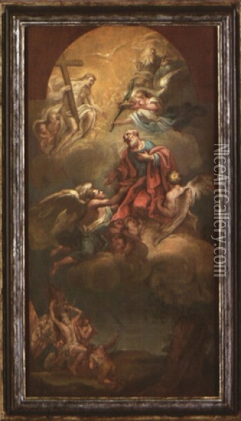 La Gloire De Saint Barthelemy Oil Painting - Anton Raphael Mengs