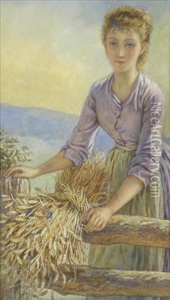 Thepretty Harvester Oil Painting - Agnes Rose Bouvier