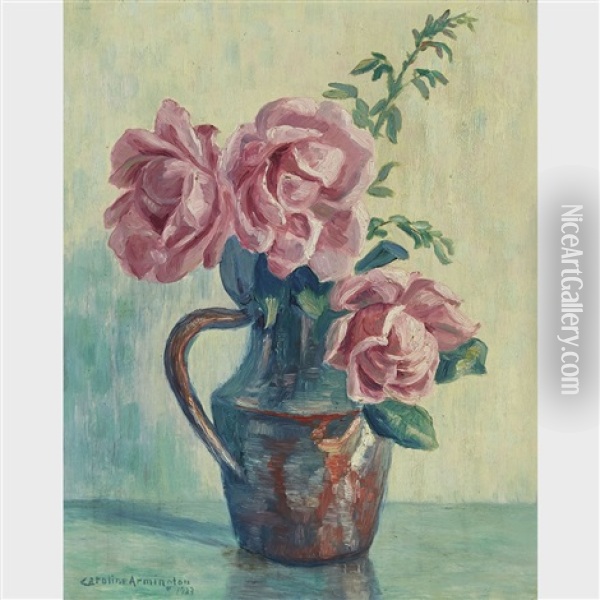 Roses Oil Painting - Caroline Helena Armington