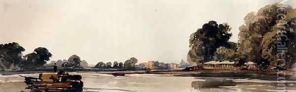 Cookham On The Thames Oil Painting - Peter de Wint